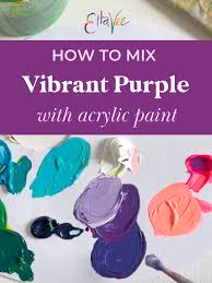 Mix Vibrant Purple With Acrylic Paint