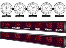 Digital Time Zone Clocks At Best