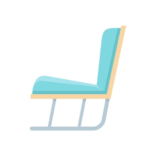 Garden Soft Rocking Chair Icon Flat