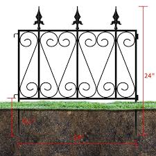Black Iron Garden Fence Thicken