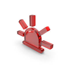 Red Glass Beacon Light Icon Png Images