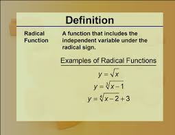 Radicals Radical Function