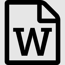 Word Icon Trello Text File Plain