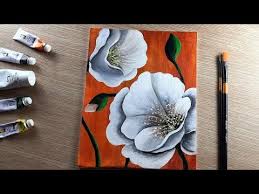 Big Flower Painting On Canvas How To