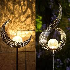 Moon Flower Solar Light Stake Le