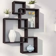 4 Cube Intersecting Wall Shelves