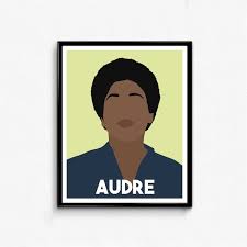 Audre Lorde Feminist Icon Portrait