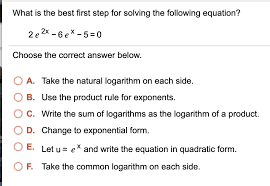 Solving The Following Equation