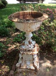 19th Century Cast Iron Garden Urn