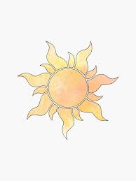 Tangled Sun Sticker For By