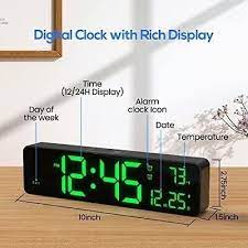 Digital Wall Clock Large Display With
