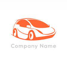 Orange Color Brand Car Logo Icon With