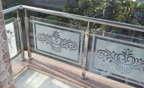 Stainless Steel Balcony Glass Railing