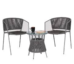 Buy Sair Rope Patio Set Dark Grey