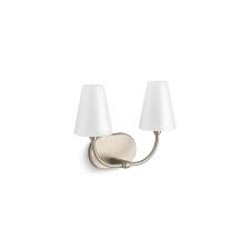 Kernen By Studio Mcgee Two Light Sconce Brushed Nickel