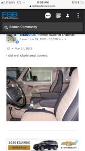 Wet Okole Seat Covers Bronco Forum