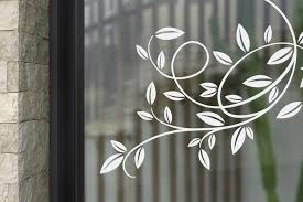 Vinyl Decal On A Glass Surface