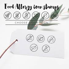 Allergy Menu Icon Stamp Dietary