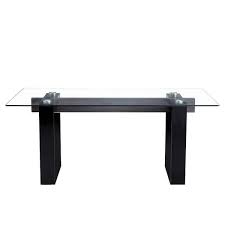 Magic Home 70 86 In Large Modern Rectangular Tempered Glass Dining Table Top With Mdf Base In Black Seats 8