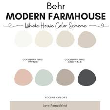 Behr Modern Farmhouse Color Palette