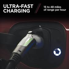 Schumacher Sev1600p1450 Level 2 Electric Vehicle Ev Wall Charger Up To 50a 240v Nema 14 50 Plug Or Hardwired Wi Fi Bluetooth 25 Foot Charging C