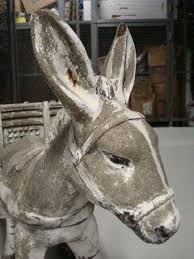 Cute Shabby Chic Chippy Paint Donkey