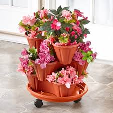 Stacked Planters Or Base With Wheels