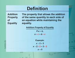 Addition Property Of Equality