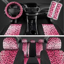 Hot Pink Leopard Print Seat Covers