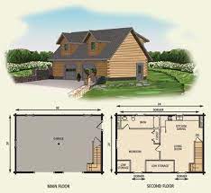 24x36 Garage Cottage Ii Log Home Floor