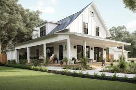 Modern Farmhouse With Wraparound Porch