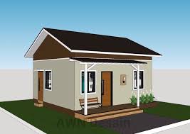 20x20 Small House Plan 6x6m With 2 Beds