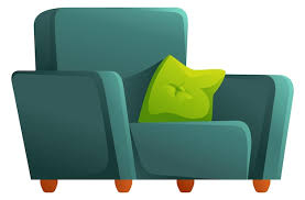 Soft Armchair Icon Cartoon Comfortable