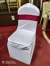 Bharat White Banquet Hall Lycra Chair