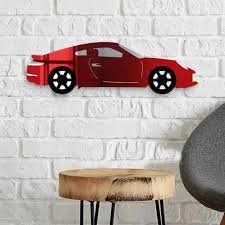 Sports Car Mirrored Wall Art Auto