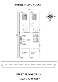 North Facing First Floor House Plan