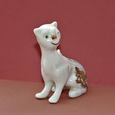 Rare Antique Crestware Cheshire Cat