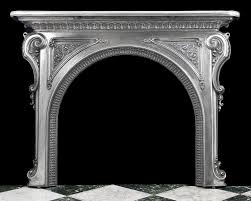 Victorian Rococo Cast Iron Fireplace
