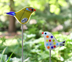 Twister And Scout Garden Birds By Terry