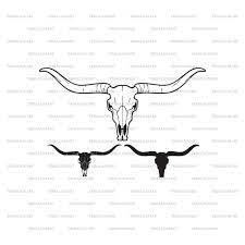 Longhorn Head Skull Bull Or Cow Icon