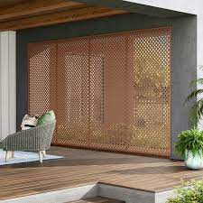 Rdi Lattice Privacy Diamond 4 Foot X 8 Foot Redwood