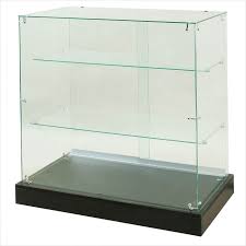 Counter Height Frameless Glass Display Case