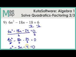 Kuta Algebra 1 Solving