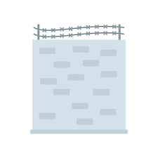 Prison Building Wall Vector Icon