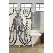 Octopus Shower Curtain Ink