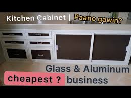 Murang Kitchen Cabinet Glass