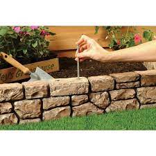 Tan Stone Wall Border