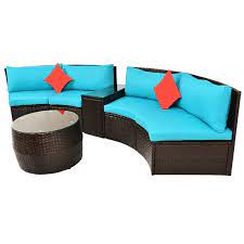 Wicker Outdoor Sectional Sofa Set