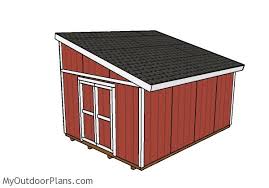 12x16 Lean To Shed Plans Myoutdoorplans