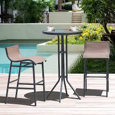 Outsunny 3pcs Outdoor Patio Pub Set